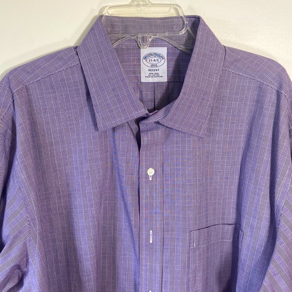 Brooks Brothers Regent cotton dress shirt purple